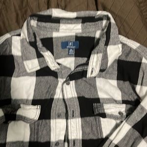 🔥 Pick 4/20 🔥 Black, white and gray flannel size 2X